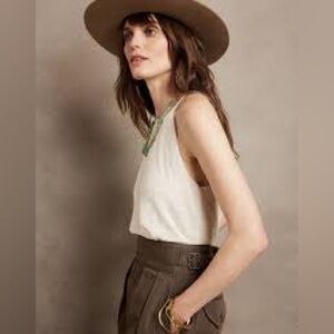 Banana Republic linen blend sweater tank S